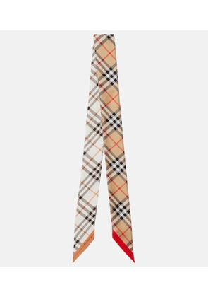 Burberry Burberry Check silk scarf