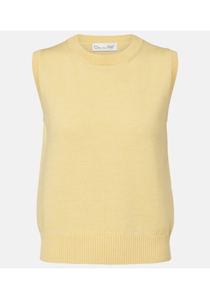 Oscar de la Renta Virgin wool sweater vest