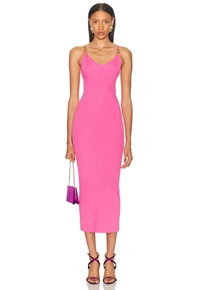 VERSACE Sleeveless Long Dress in Dragon Fruit - Pink. Size 40 (also in ).