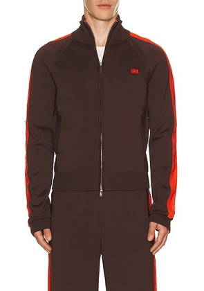 Wales Bonner Tide Track Top in Brown - Brown. Size S (also in ).