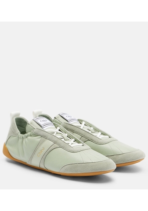 Chloe Chloe Kick leather-trimmed sneakers