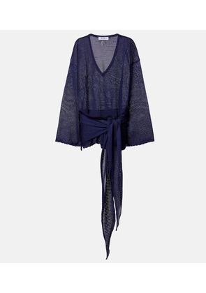 The Attico Open-knit minidress