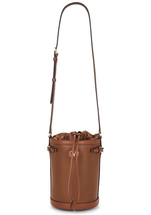Valentino Garavani Antibes Bucket Bag in Tobacco - Tan. Size all.
