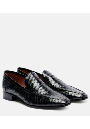 Paris Texas Vincent croc-effect leather loafers