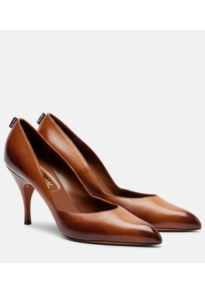 Miu Miu 85 leather pumps