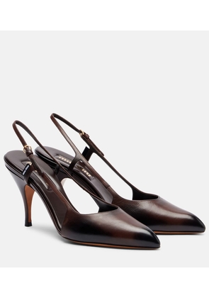 Miu Miu Leather slingback pumps