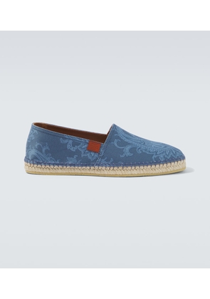 Etro Paisley gabardine espadrilles