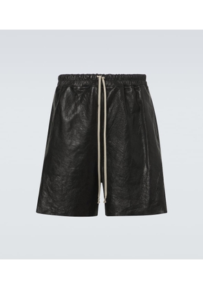 Rick Owens Leather Bermuda shorts