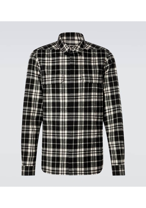 Rick Owens Plaid cotton flannel shirt