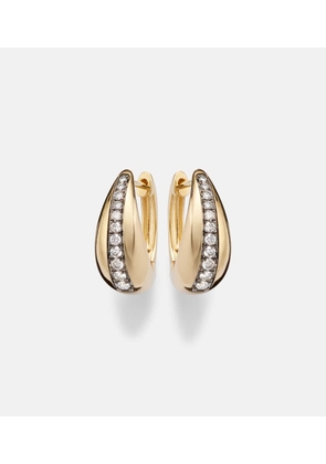 Stone and Strand The Night Call 10kt gold earrings with diamonds