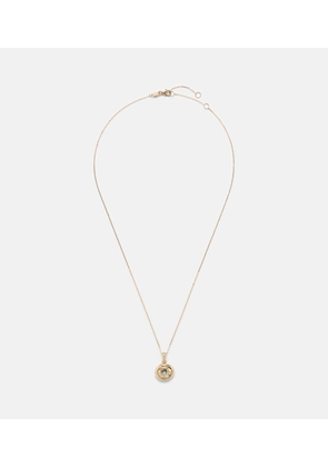 Stone and Strand Bagel Brunch 14kt gold pendant necklace with diamonds