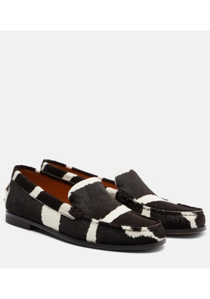 Tod's Printed calf hair loafers