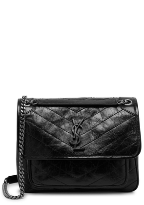 Saint Laurent Niki Medium Leather Shoulder bag - Black - One Size