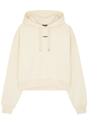 Jacquemus Le Hoodie Gros Grain Hooded Cotton Sweatshirt - Beige - M (UK12 / M)