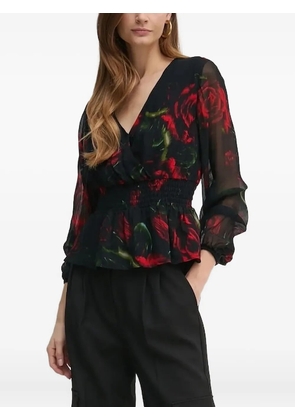 GUESS USA v-neck blouse - Black