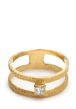 ELHANATI 18kt yellow gold Drawn diamond ring