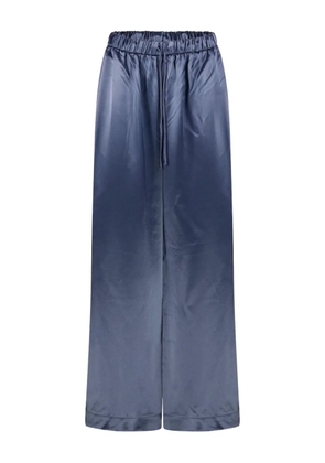 By Malene Birger Clorella satin wide-leg trousers - Blue