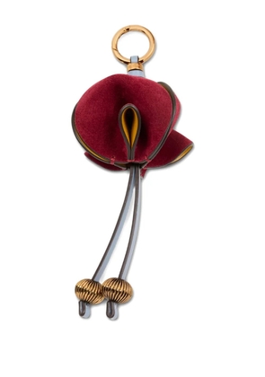 ETRO flower leather charm - Yellow