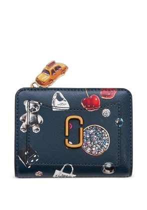 Marc Jacobs The Trinket printed leather wallet - Blue