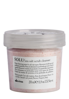 Davines - Solu Sea Salt Scrub Cleanser - 250ml - Zero-impact Award-winning sea Salt Scalp Scrub - Protects Hair From Pollution