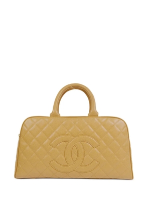 CHANEL Pre-Owned 2003 diamond quilted tote bag - Neutrals