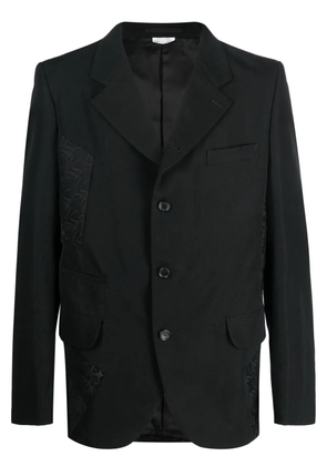 Comme des Garçons Homme Plus panelled single-breasted blazer - Black