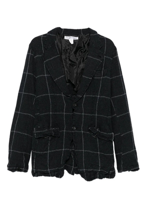 Comme Des Garçons Shirt checked blazer - Grey