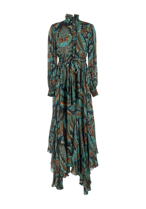 ETRO ruffled floral-print day dress - Green