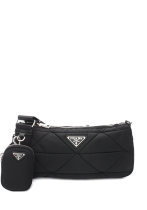 Prada Pre-Owned 2020s quilted leather shoulder bag - Black