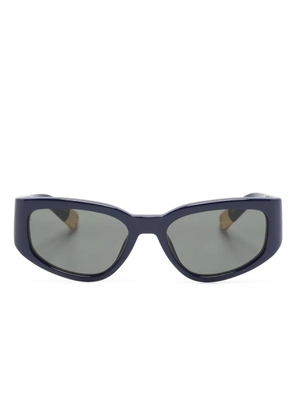 Jacquemus rectangle-frame sunglasses - Blue