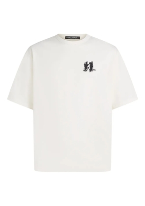 Karl Lagerfeld graphic-logo t-shirt - White