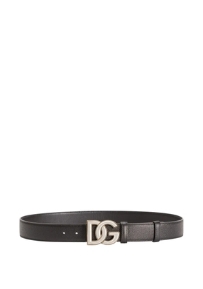 Dolce & Gabbana logo-buckle belt - Black