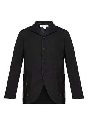 Comme Des Garçons Shirt patch-pocket buttoned blazer - Black