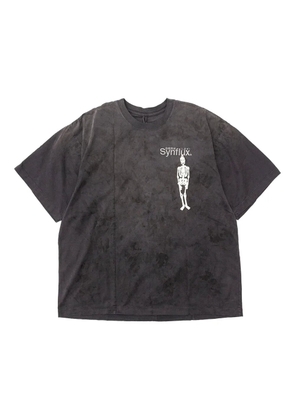Doublet skeleton-print tie-dye t-shirt - Black
