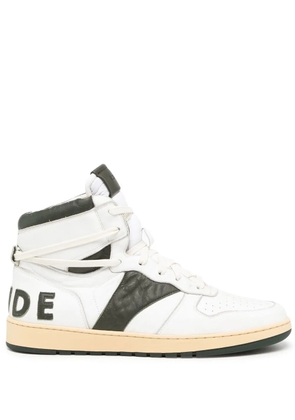 RHUDE logo high-top sneakers - White
