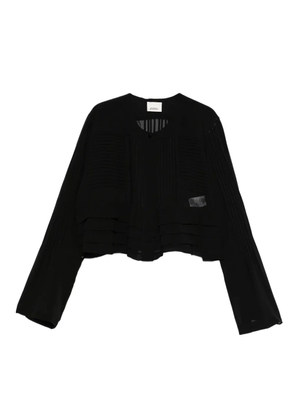 ISABEL MARANT pleated-panel blouse - Black