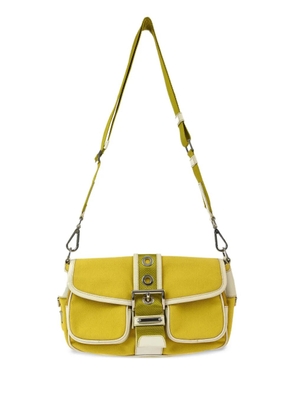 Prada Pre-Owned 2010s triangle-logo shoulder bag - Yellow