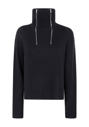 PierAntonioGaspari zip turtleneck knitwear - Black