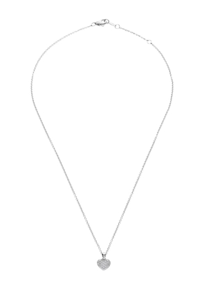 LEO PIZZO 18K white gold Amore diamond necklace - Silver