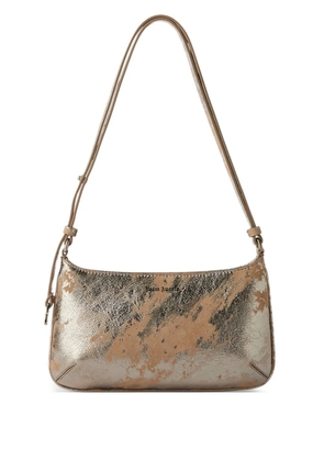 Palm Angels Giorgina wrinkled leather shoulder bag - Silver
