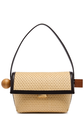 Jacquemus Le Rond Carré Woven Raffia Shoulder bag - Brown - One Size