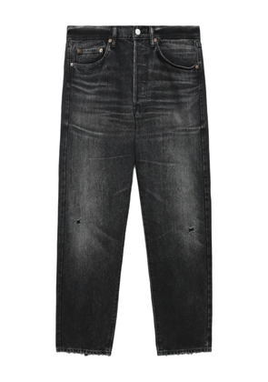 Junya Watanabe MAN whiskering-effect jeans - Black
