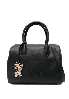 Secret Pon Pon top-handles leather tote bag - Black
