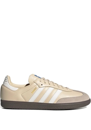 adidas Samba OG three-stripe leather sneakers - Neutrals