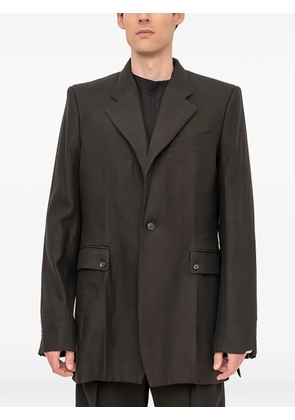 Setchu single-breasted coat - Grey
