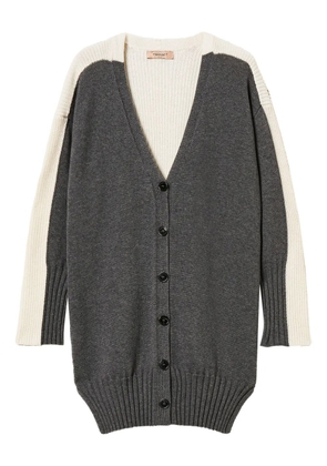 TWINSET colour-block cardigan - Grey