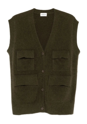 P.A.R.O.S.H. Maglia pocket sleeveless cardigan - Green