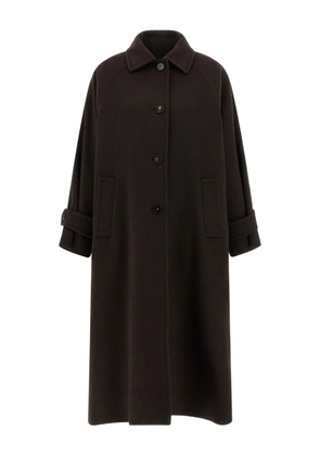 Alberto Biani single-breasted coat - Brown