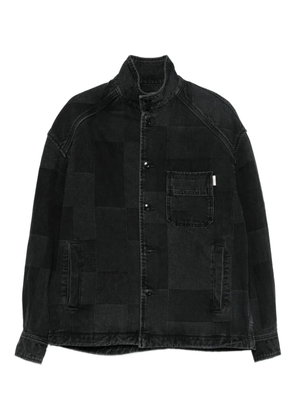 Juun.J patchwork denim jacket - Black