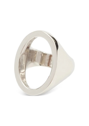 MM6 Maison Margiela Minimal logo 4mm ring - Silver